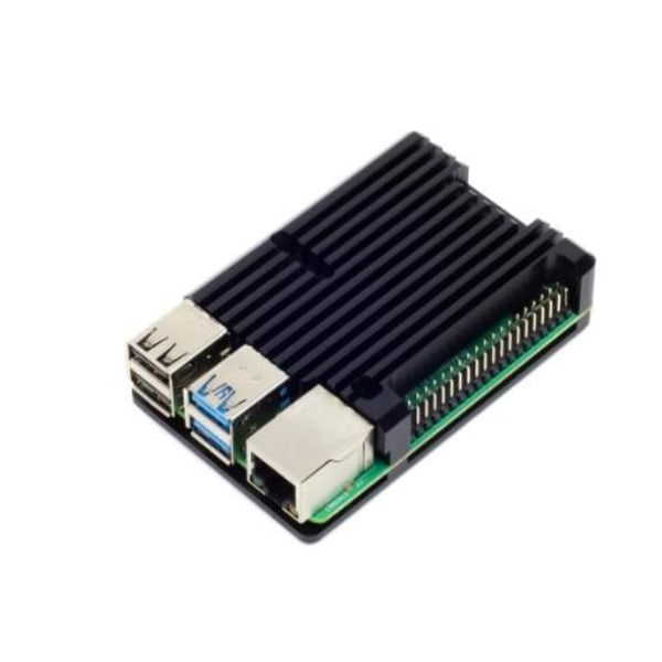 Passivt kjøleribbeskall i aluminium for Raspberry Pi 4 Black one size