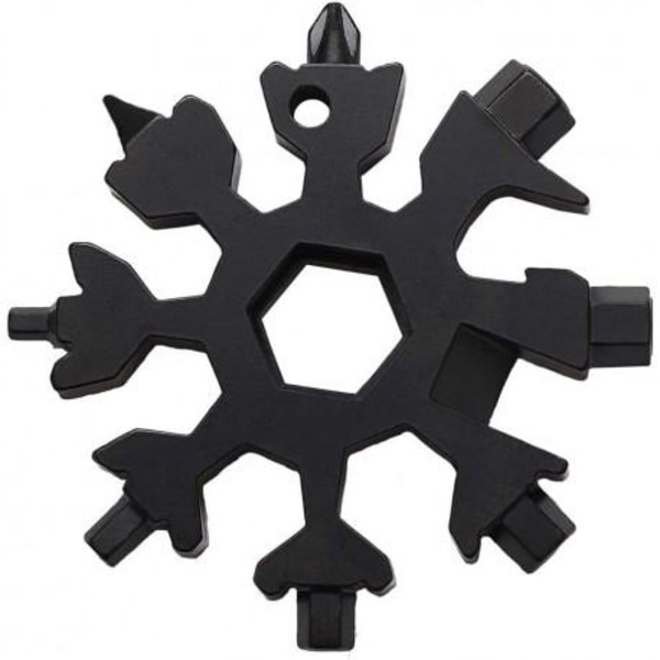 Multifunktionelt værktøj med 18 funktioner Snowflake Black