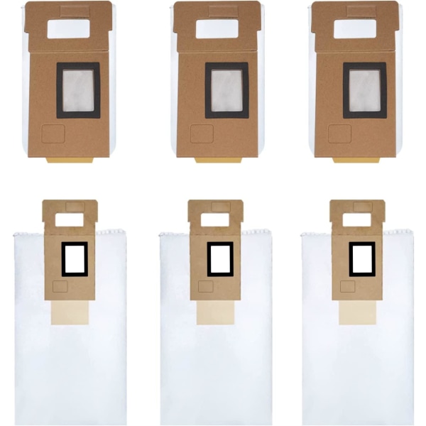 6 støvposer Xiaomi Roborock S7 Auto-Empty Dock (amerikansk version) White