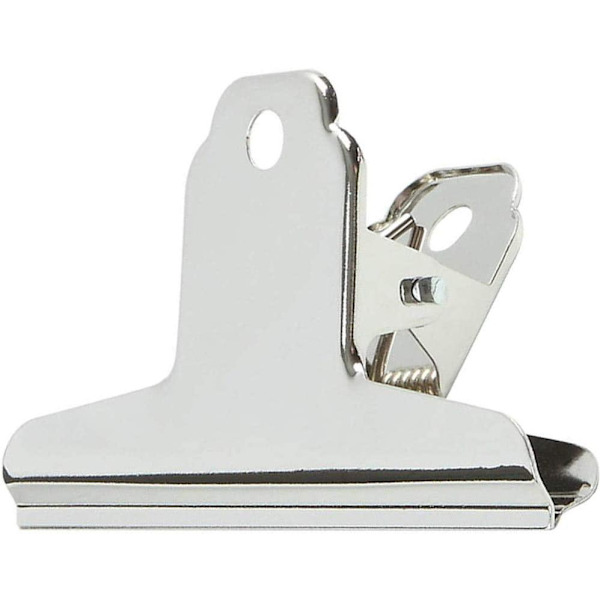 4 kpl 15 cm vahvat asiakirjaklipsit teräksestä Silver