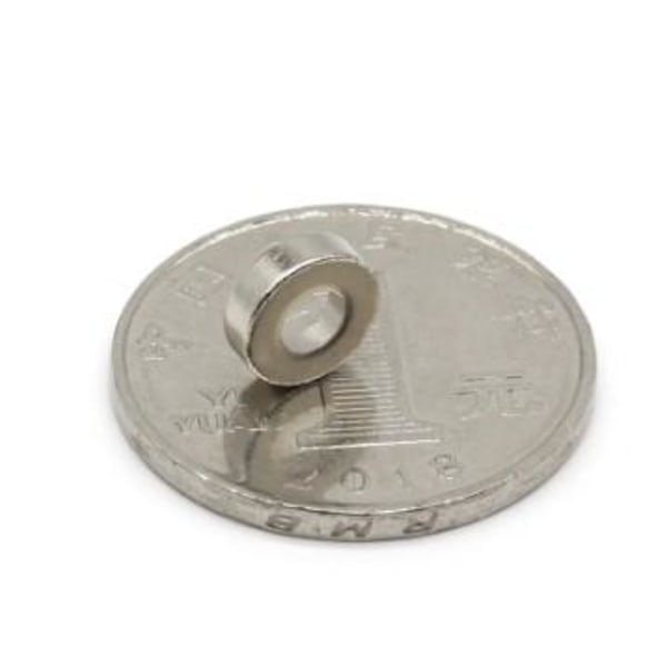 5 stk 8 x 3-3 mm Neodymium magneter NdFe Silver