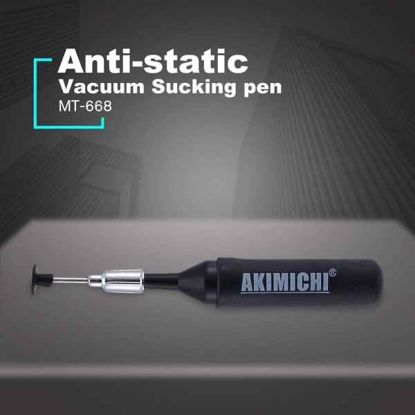 Akimichi MT-668 Sugefjær Vakuumsug for PCB-reparasjon Black