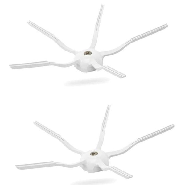 10 st Sidoborstar i Silikon Kompatibla med Xiaomi Roborock S50 S White