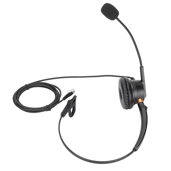 Telefon Headset med Mikrofon Bærbar Business Hovedtelefon til Call Center Kontor