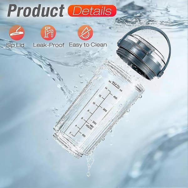 Ersättningslock till Ninja Blast BC100 BC151 bärbar mixer, 18oz mixkärl, läckagesäkert piplock Blue
