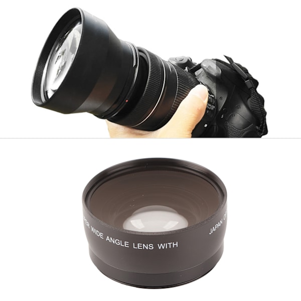 JSR‑1151 Avancerad 58MM 0.45X Vidvinkel Makroobjektiv Passar Alla Kameraobjektiv Med 58MM Diameter
