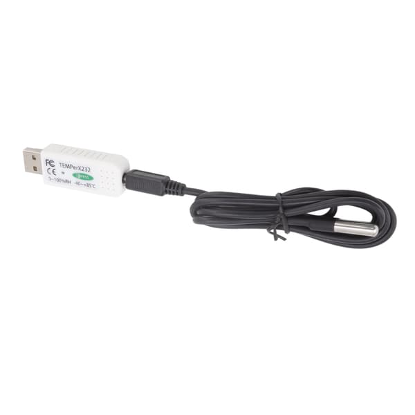 USB Dator Temperatur Hygrometer Datalogger PC Temperatur Luftfuktighet Alarm för Miljöövervakning