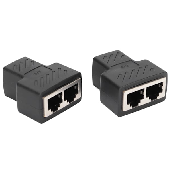 2st RJ45 Ethernet Splitters 1 till 2 Vägs Ethernet Switchar för Router TV Box Videokamera Dator
