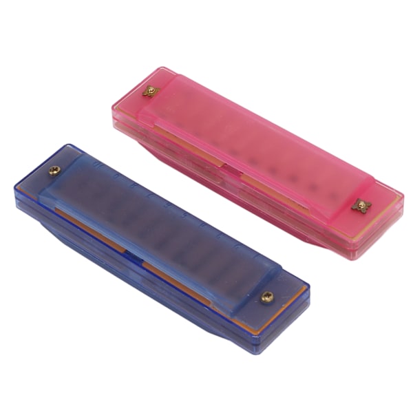2 st Harmonica Dammtät Genomskinlig Plastfodral Lättviktig Bärbar Munspel för Barn
