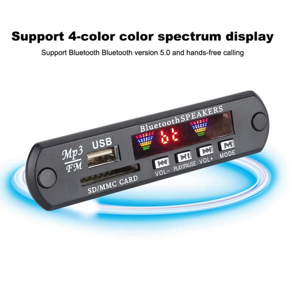 SDM01Bt U-DX 4 Farver Skærm Bluetooth 5.0 FM APE FLAC Dekoder Board Modul