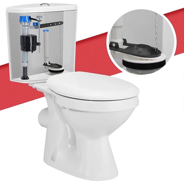 Universal reparationsafløb til ventilklapbeskyttelse toiletklapbeskyttelse badeværelsesvandbesparende hjemmeforsegling til tankring justerbar Monivärinen