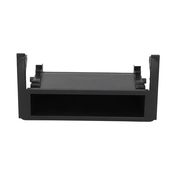 Enkel DIN Stereo Radio Panel Trim Kit Audio Fascia Panel Montering Bilram med Förvaringslåda