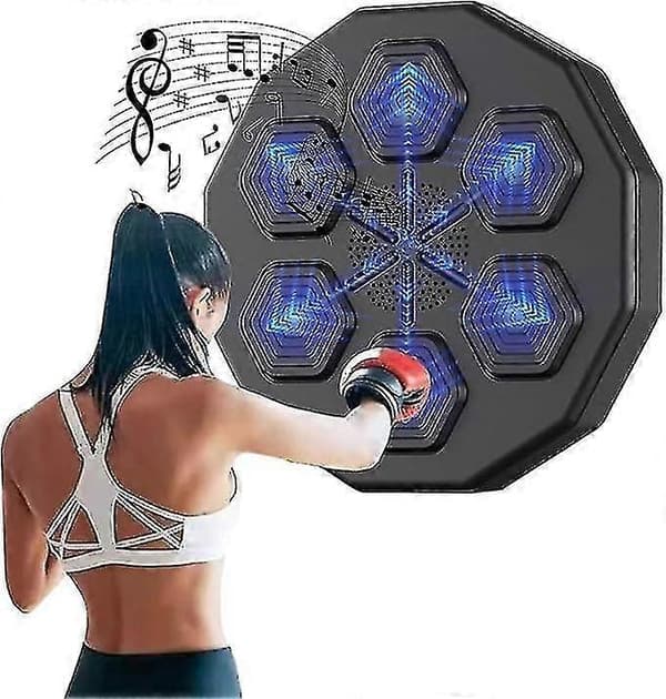 Musikboxningsmaskin, LED-belyst boxningsmål Musikboxningsväggmål