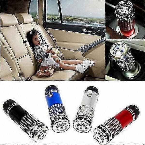 12V Mini Billuftrenser med Ionisator og Iltfunktion Sort red
