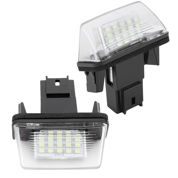 2 stk. 18 LED Venstre&amp;Højre Bil Nummerpladelygte til Citroen C3 2002‑2009