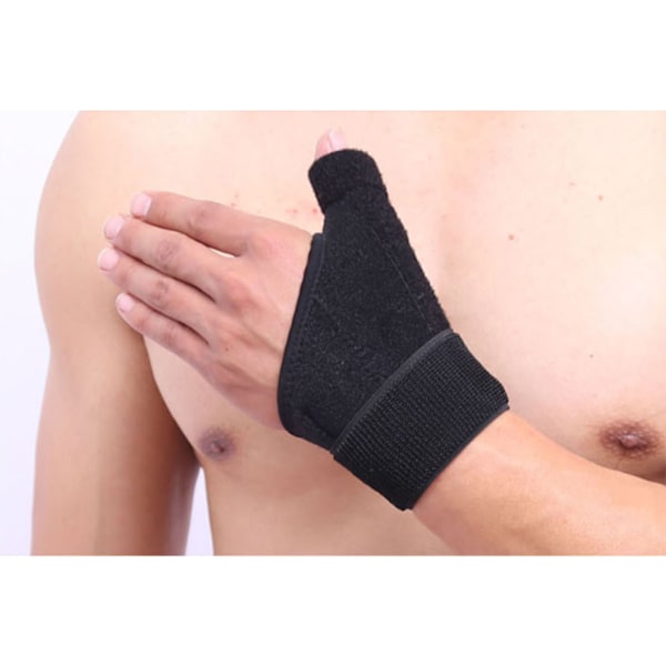 Fingerstöd Tumskydd Armband med Fjäderstöd Sport Handledsskydd Händer Anti Vrickning