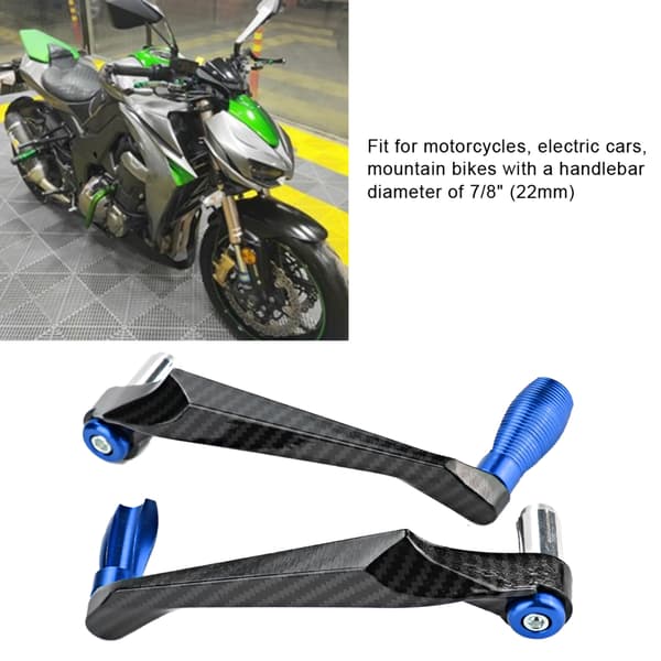 Universellt Bromsskydd för Motorcykelstyre i Aluminiumlegering - Blå