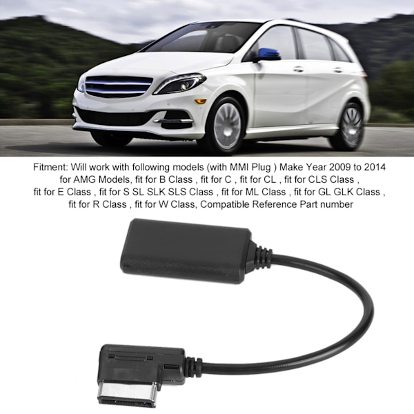 Bluetooth-modul AUX-mottagarkabeladapter Stereomusik Passar Mercedes‑Benz AMI Multimedia