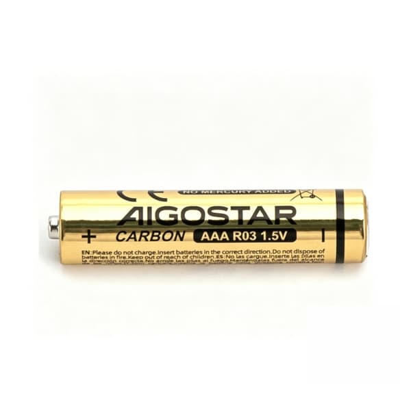 12 stk. kulbatteri R03 (AAA) 1,5V