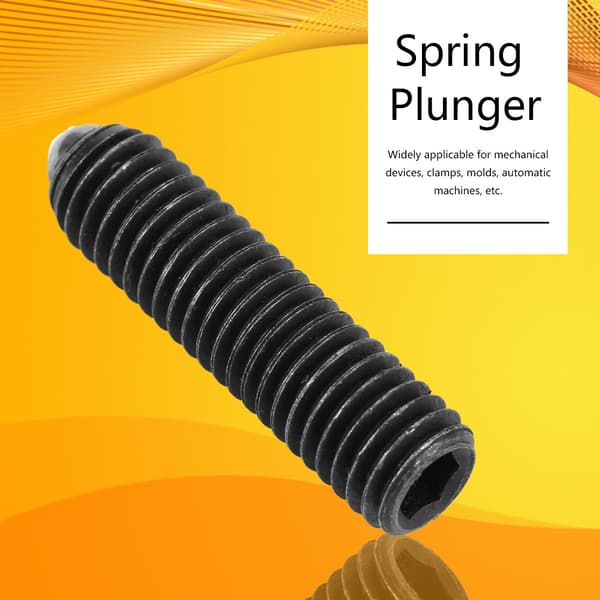 10 stk. M8 Skruegevind Hex Socket Kulstofstål Kugle Fjederstempler Sæt (M8*30)