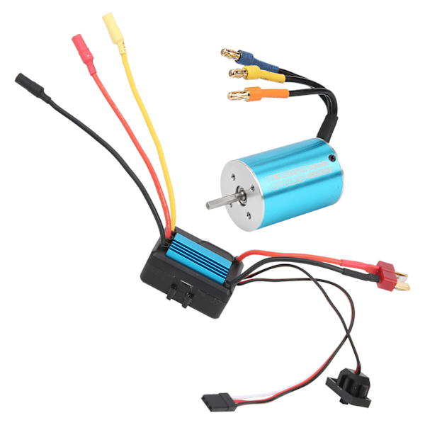 2838 4500KV 4P Sensorløs Børsteløs Motor 35A Børsteløs ESC Passer til 1/14 1/16 1/18 RC Bil