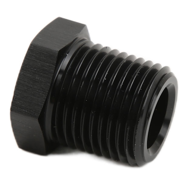 1/4in NPT Han til 1/8in NPT Hun Reducer Adapter Sort Fitting Biltilbehør