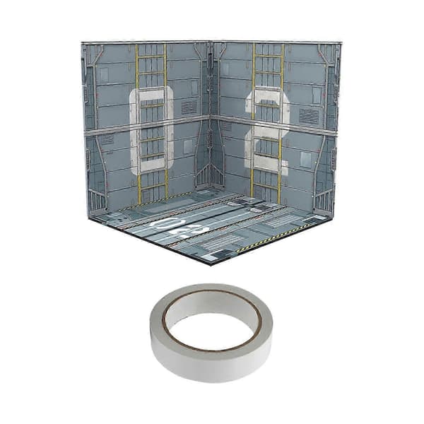 1/12 Skala Display Baggrund til Miniatur Actionfigurer & Trykstøbte Biler - Organiser Din Samling Deck
