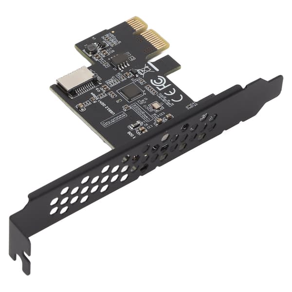 USB3.2 PCI E -lisäkortti keraamisilla kondensaattoreilla, kaksoissuojaus, nopea tiedonsiirtonopeus, PCI E - Type E -lisäkortti PC:lle, musta