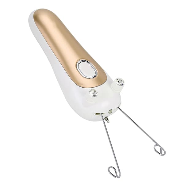 【03】Guld Elektrisk Tråd Epilator Fysisk Trådfjerner Hårfjerning Ansigt Arm Ben gold