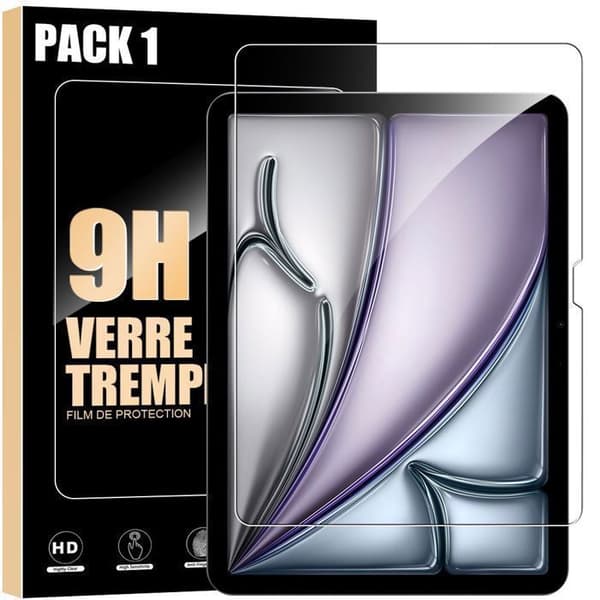 【03】Härdat Glas - iPad Air 13" - M2/M3 2024/2025 - Repeller - Hög Transparens - Enkel Installation