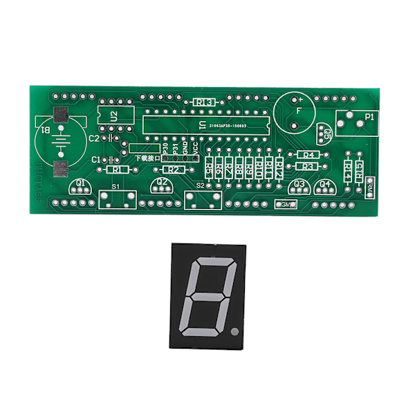 DIY Elektronisk Ur Kit C51 SCM Proces Lysstyring Stor LED Skærm Komponenter