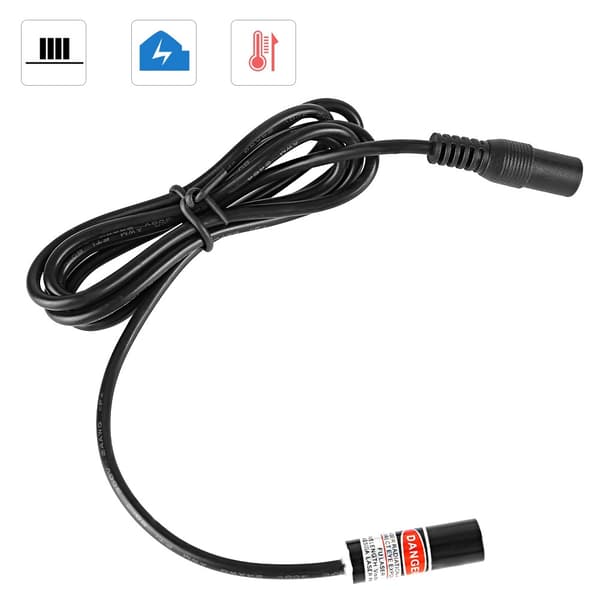 650nm Krydslinje Hoved Rød Laserdiode Modul Ledning 2.8-5V