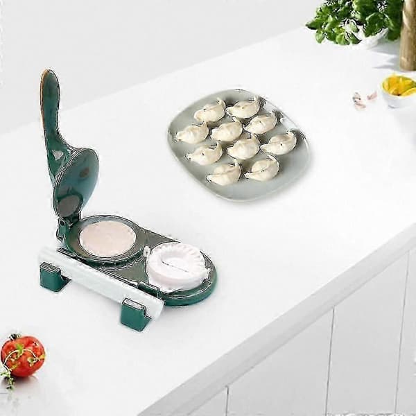 3-i-1 Manuell Dumpling Maker Press, Degform och Degpressverktyg Vihreä
