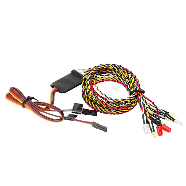 RC Crawler Køretøj 8LED Linkage Lys Gruppe Tilbehør til SCX10 D90 1/8 1/10 RC Bil