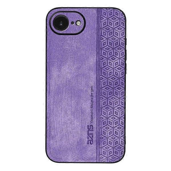【03】iPhone 16e -suojakotelo, PU-nahkapäällysteinen TPU-puhelinkotelo Purple