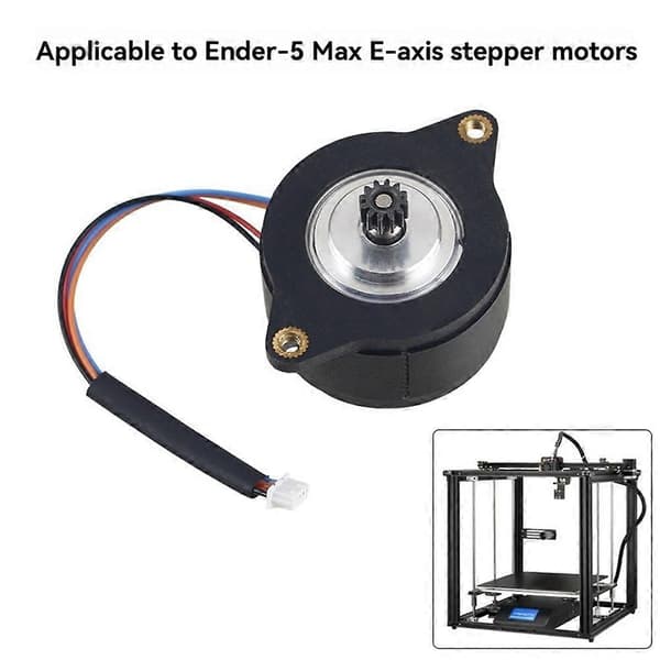Til Ender-5 Max ekstruder E-akse stepmotor 36-20 højt drejningsmoment til Creality Ender-5 Max 3D-printerdele Black   silver
