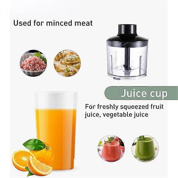 Stavmixer för kött, inklusive hackare och smoothie