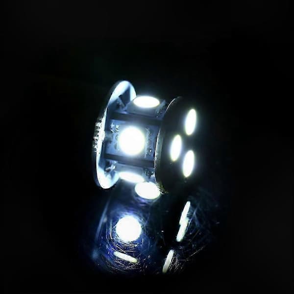 2-pack 5050 8SMD LED-lampor för bilbromsljus BA15S R5W 1156 vita