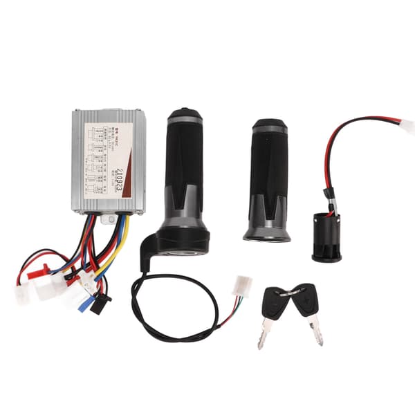 48V 800W Borstkontroll Silver Svart Universal Gasreglage Vridgrepp Elektrisk Dörrlås Set