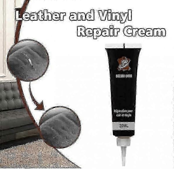 Autosæde Sofa Frakker Restaurering - 20 ml Flydende Læder Reparationssæt (sort) 05 Black