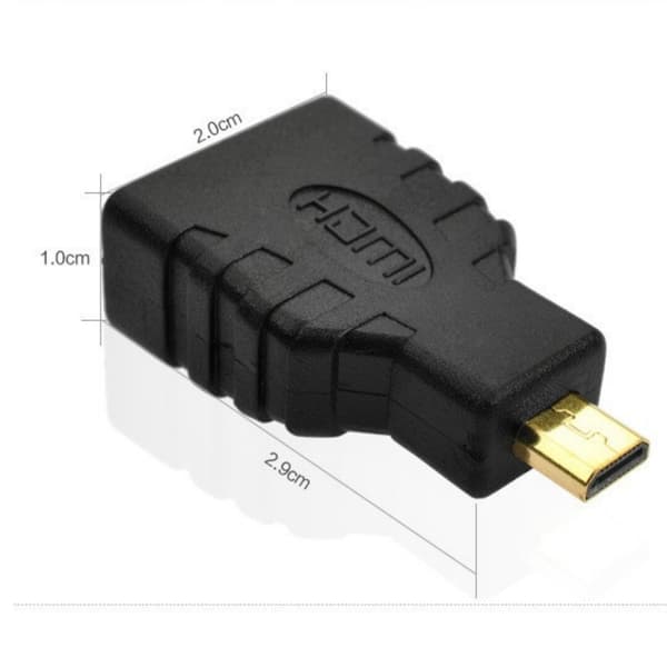 3 kpl Micro HDMI–HDMI-sovitin nopea muunninsovitin