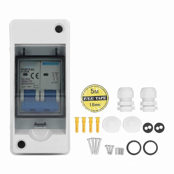 DC 1000V solcelleafbryder med IP65 vandtæt kabinet miniatureafbryder til solceller Kiinteä Normaali