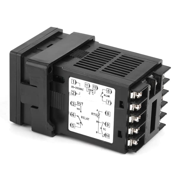 Digital Temperaturregulator - SSR Output - 48mm*48mm - Sort - 1 Styk