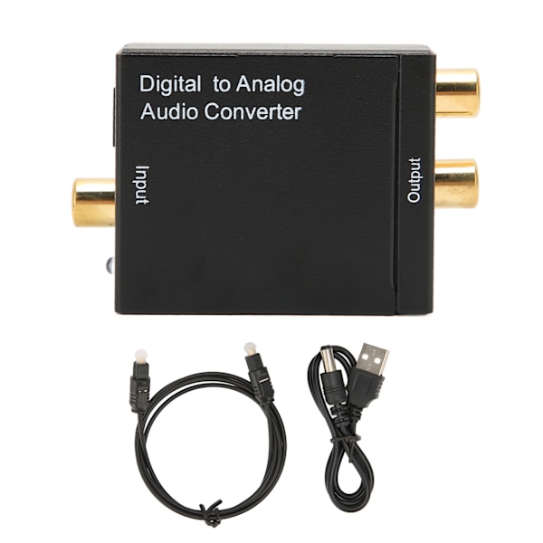 Digital till Analog Omvandlare Professionell RCA Analog till Digital Optisk Omvandlare för Hemmabio