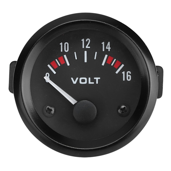 Universal 12V voltmeter til bil, 52 mm/2 tommer spændingsmåler 8-16V BX100007