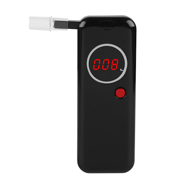 Rød LCD Mini Digital Alkoholtester med Baggrundsbelysning Professionel Politi Alkohol Detektor