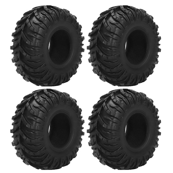 4 st 130/58 mm Gummi RC Crawler Däck med Svampfoderremsa Mönster Universal RC Delar