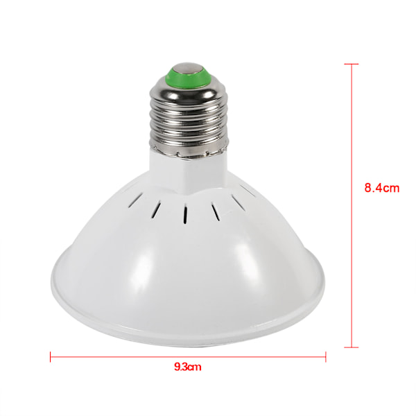24W 200-LED Växtlampa E27 Hydroponisk Blomma Grönsaksodling Lampor 85~265V