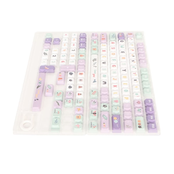 124 Tangentbordstangenter Mekaniska XDA Höjd PBT Värmesublimering Tangentbordstangenter för 61 87 96 98 104 108 Tangentbord