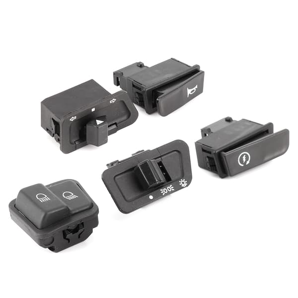 Motorcykel Starter Forlygte Horn Blinklys Knapsæt til GY6 125CC (5 stk)
